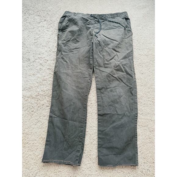 American Eagle Men's Extreme Flex Linen-Blend Pull-On Pants Green M Gorpcore - Picture 2 of 7